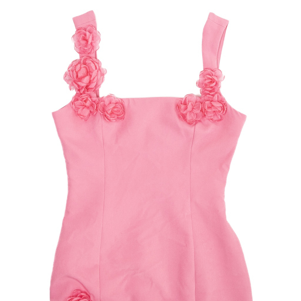 NWT Elliatt Trompe 3D Flower Detail Mini Dress Pink $200 - Size M - Picture 10 of 13